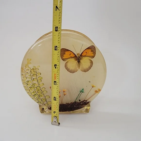 New Designs Inc. MCM Vintage Lucite Butterfly Napkin Or Letter Holder USA - Picture 11 of 13